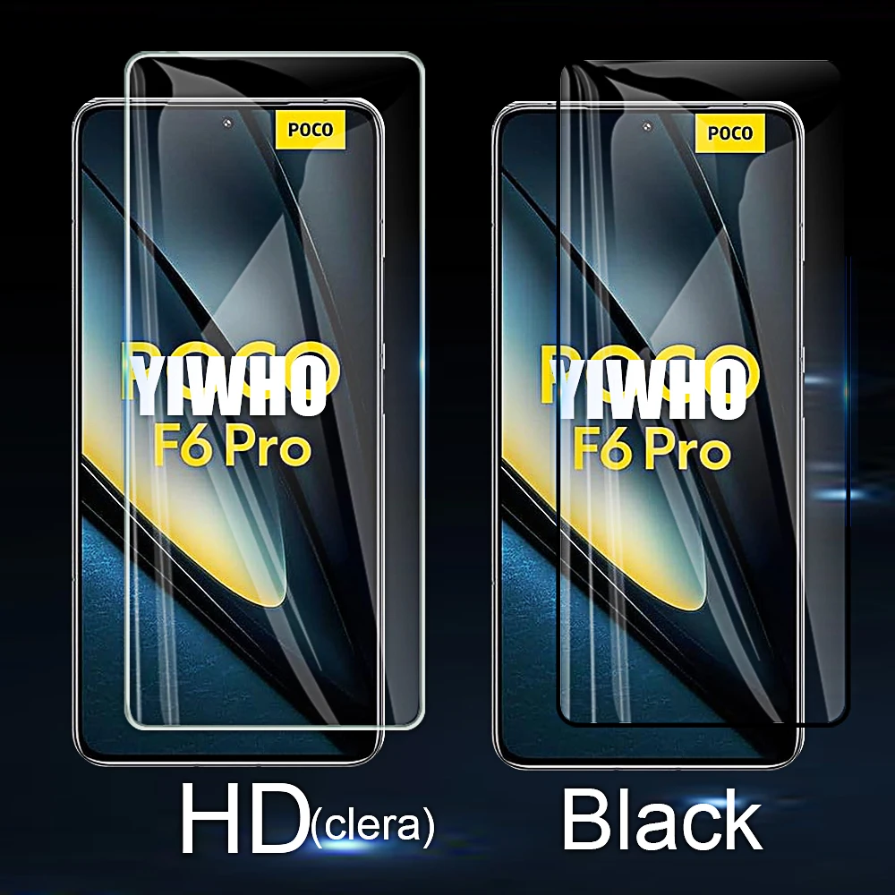 1-4 Uds vidrio Protector para Xiaomi Poco f6 Pro F5 F4 GT F3 protectores de pantalla de vidrio templado en Pocco Poxo Poko f6Pro f5Pro - imagen 3
