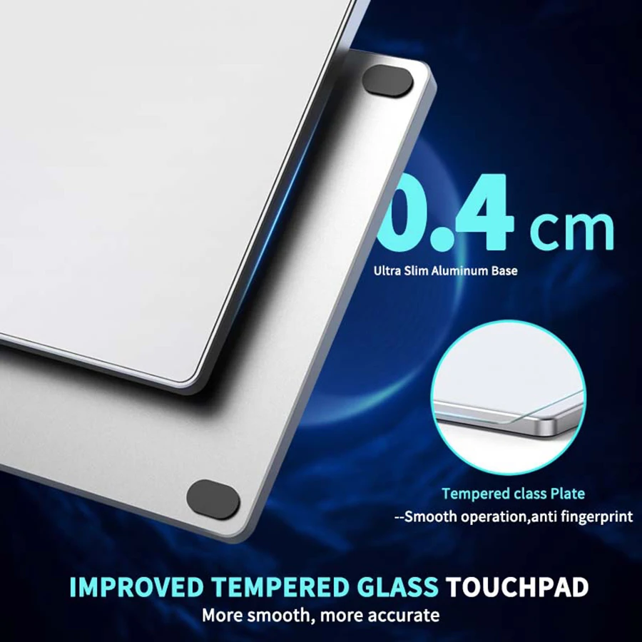 JOMAA-trackpad táctil con cable, MagicTouchpad con cable para ordenador, portátil, Windows, superficie de vidrio ergonómica, Trackpad, ratón - imagen 3