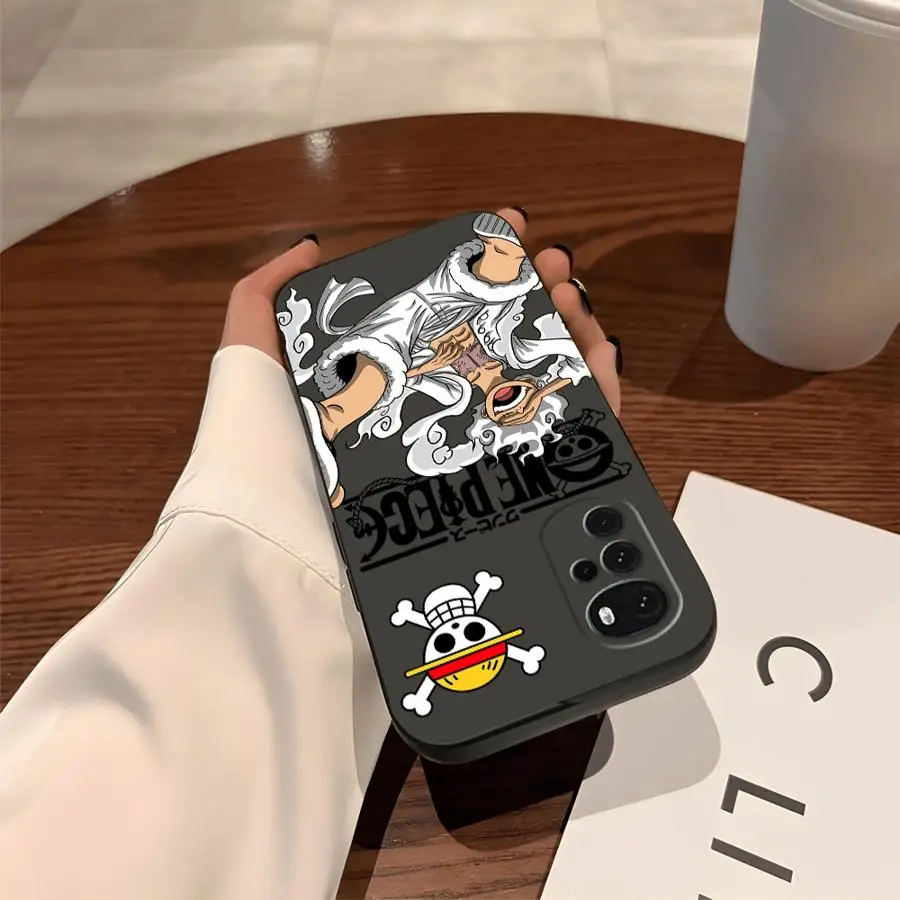 Funda para Motorola Moto Edge 20 Pro 30 Lite G51 G73 G53 G30 G52 G50 G60s G71 G32 G22 Edge40, funda para teléfono con diseño de Anime Luffy Cool - imagen 3