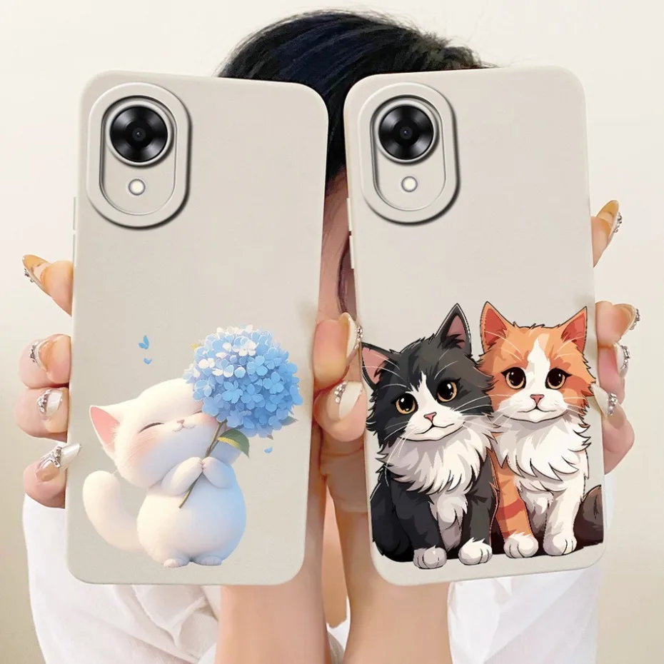 Nueva funda de teléfono de moda para OPPO A17K A17 fundas de silicona suave para Oppo A17 A17K CPH2471 CPH2477 cubiertas a prueba de golpes parachoques - imagen 2