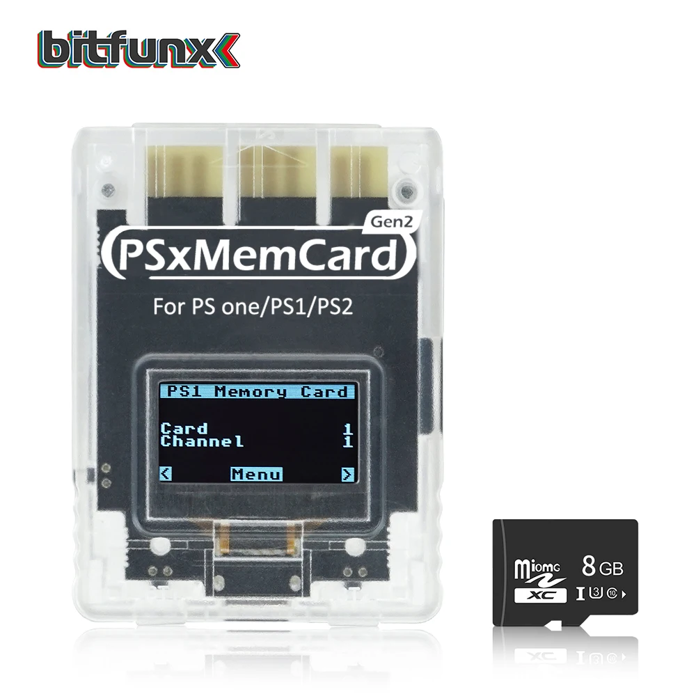 Bitfunx PSxMemCard Gen2 Store Juego ahorra juegos de PS1 y PS2 para consolas de juegos PlayStation1 PS one Playstation2 - imagen 5