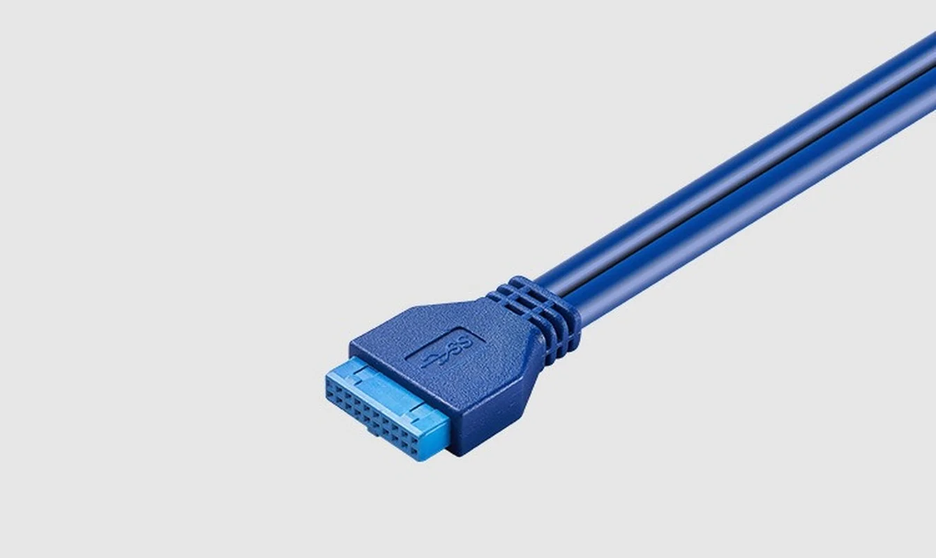 Cable deflector de 20 pines a doble USB 3,0, Cable deflector de chasis trasero USB 3,0, línea Usb deflector PCI trasero, Cable de cobre doble USB 3,0 de 2 puertos - imagen 4