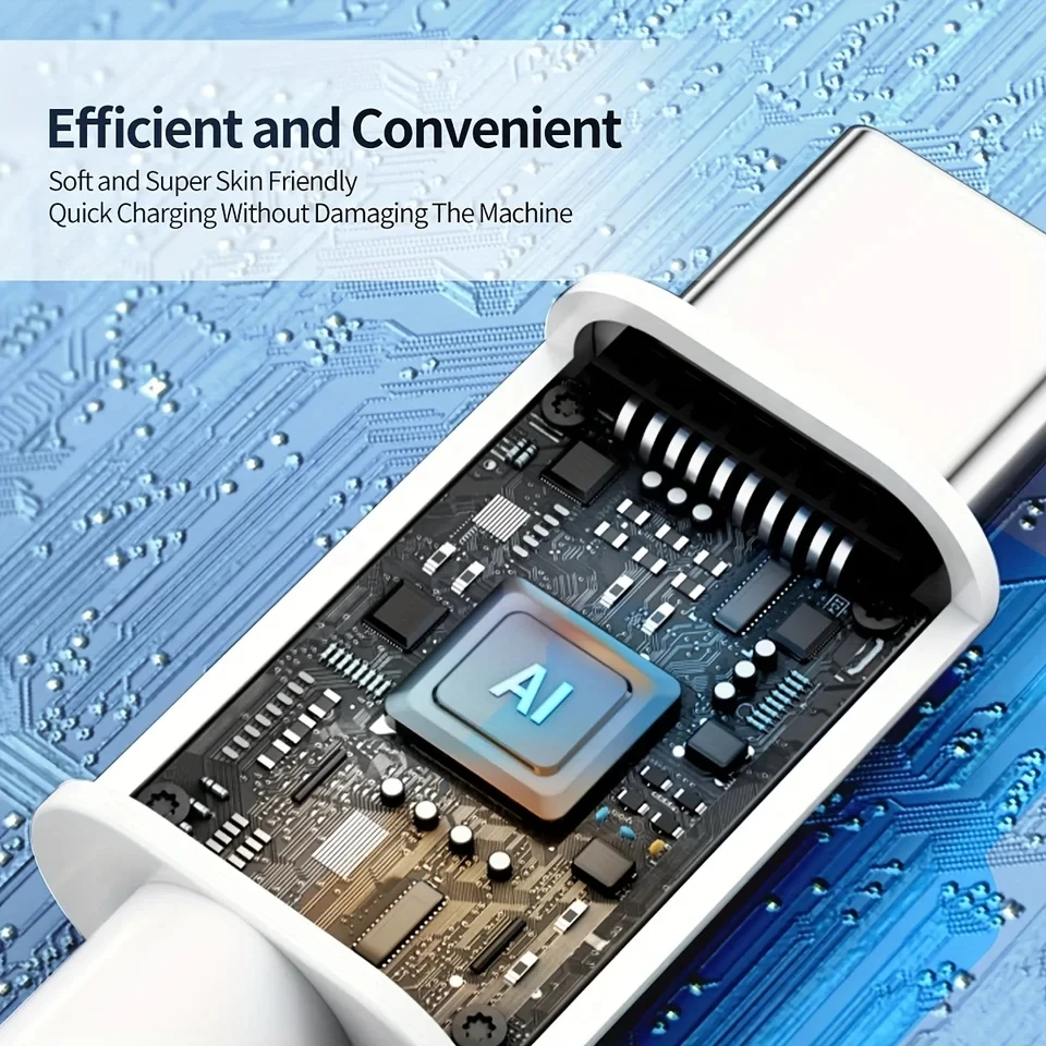 Cable USB C a tipo C 100W PD para iPhone 15 Plus 15 Pro Max Samsung Moto Huawei Honor Realme iQOO Cable cargador rápido Dual tipo C - imagen 3