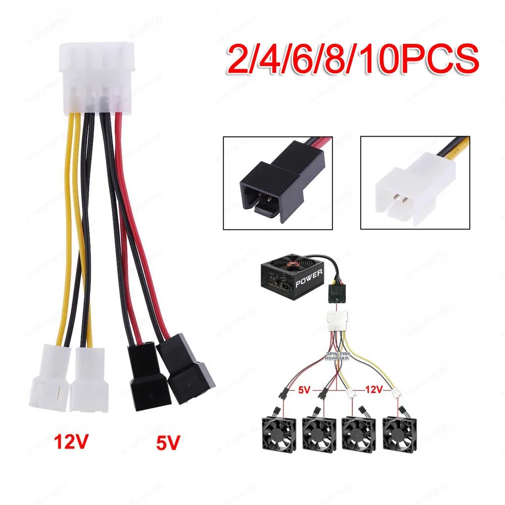 Cable Adaptador Molex 4-Pin a 3-Pin Ventilador PC 12V 5V - imagen 5