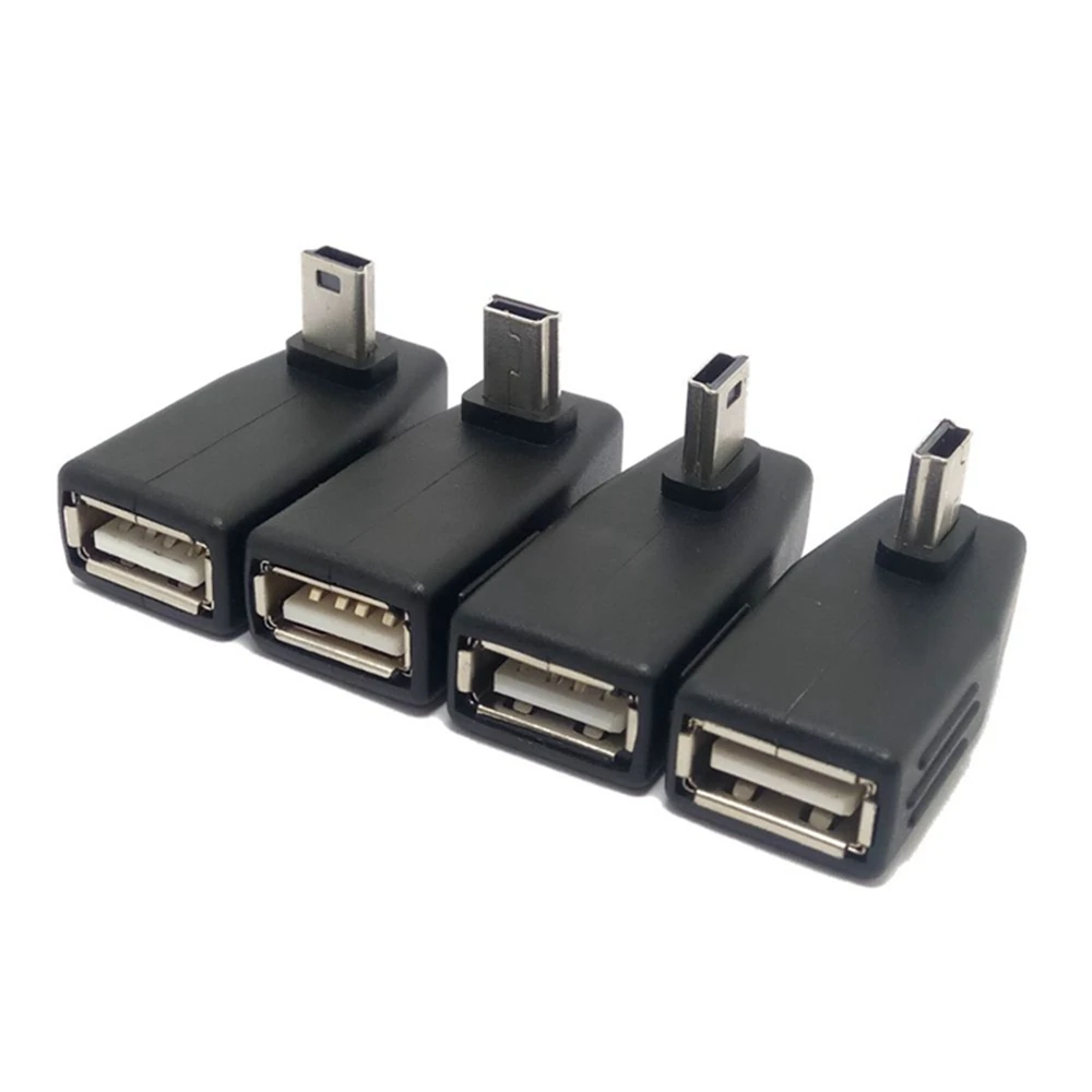 Mini USB 2,0 arriba/abajo izquierdo/derecho anlgled OTG USB hembra a Mini 5 p macho adaptador enchufe 90D USB OTG HOST - imagen 2