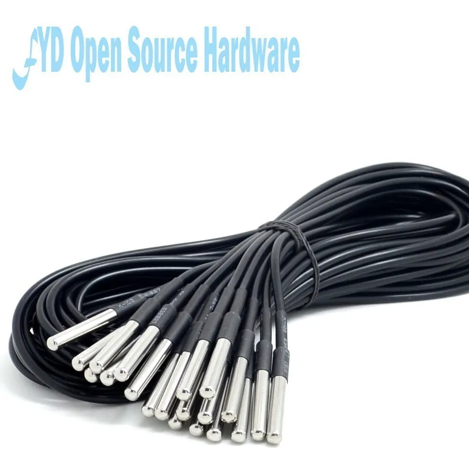 Sensor de temperatura Digital DS18B20, 1 piezas, directo, A prueba de agua, sonda, se puede personalizar un gran número de puntos originales - imagen 3