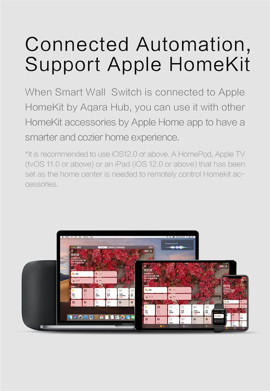 Aqara-interruptor inteligente de pared D1 ZigBee, inalámbrico, luz de llave, Control remoto, cable de fuego con/sin trabajo neutro con Mi Home HomeKit - imagen 4