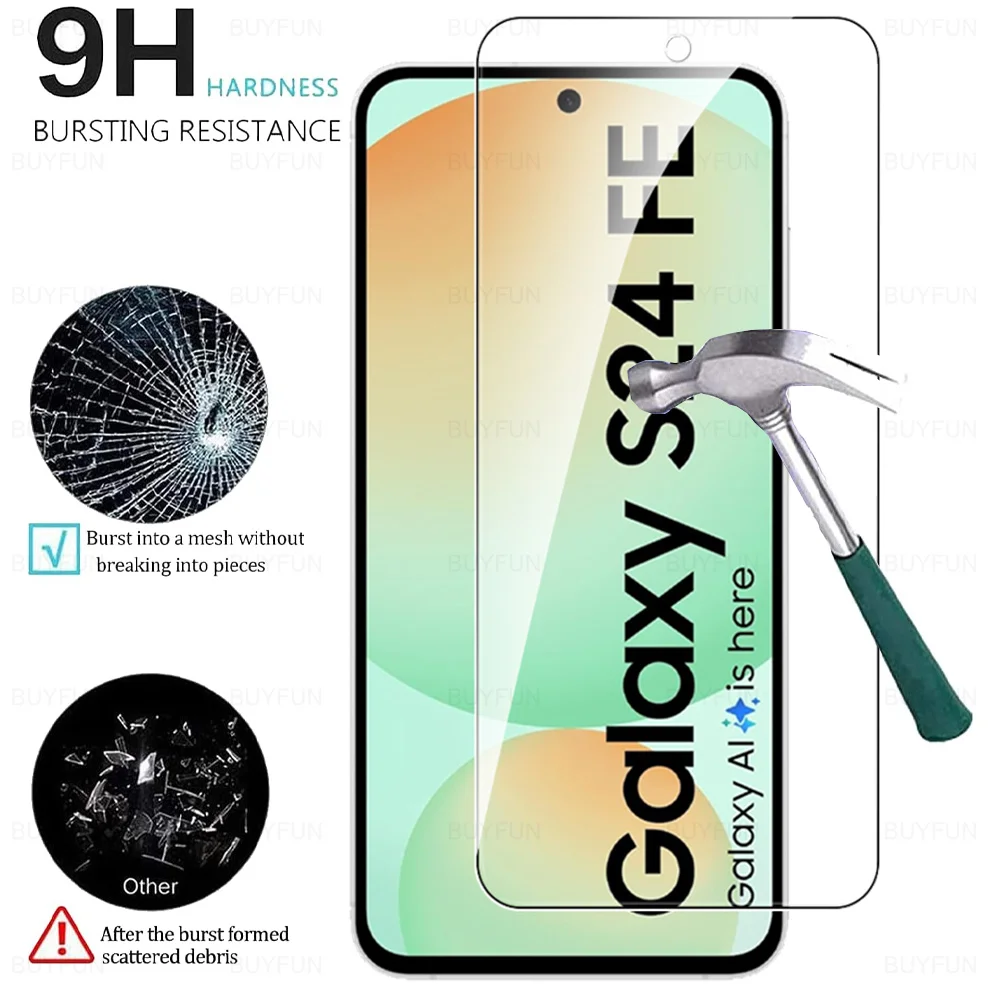3 uds vidrio Protector templado para Samsung Galaxy S24 S25 FE SamsungS24FE SamsungS25FE S24FE S25FE 5G Armor HD Protector de pantalla - imagen 3