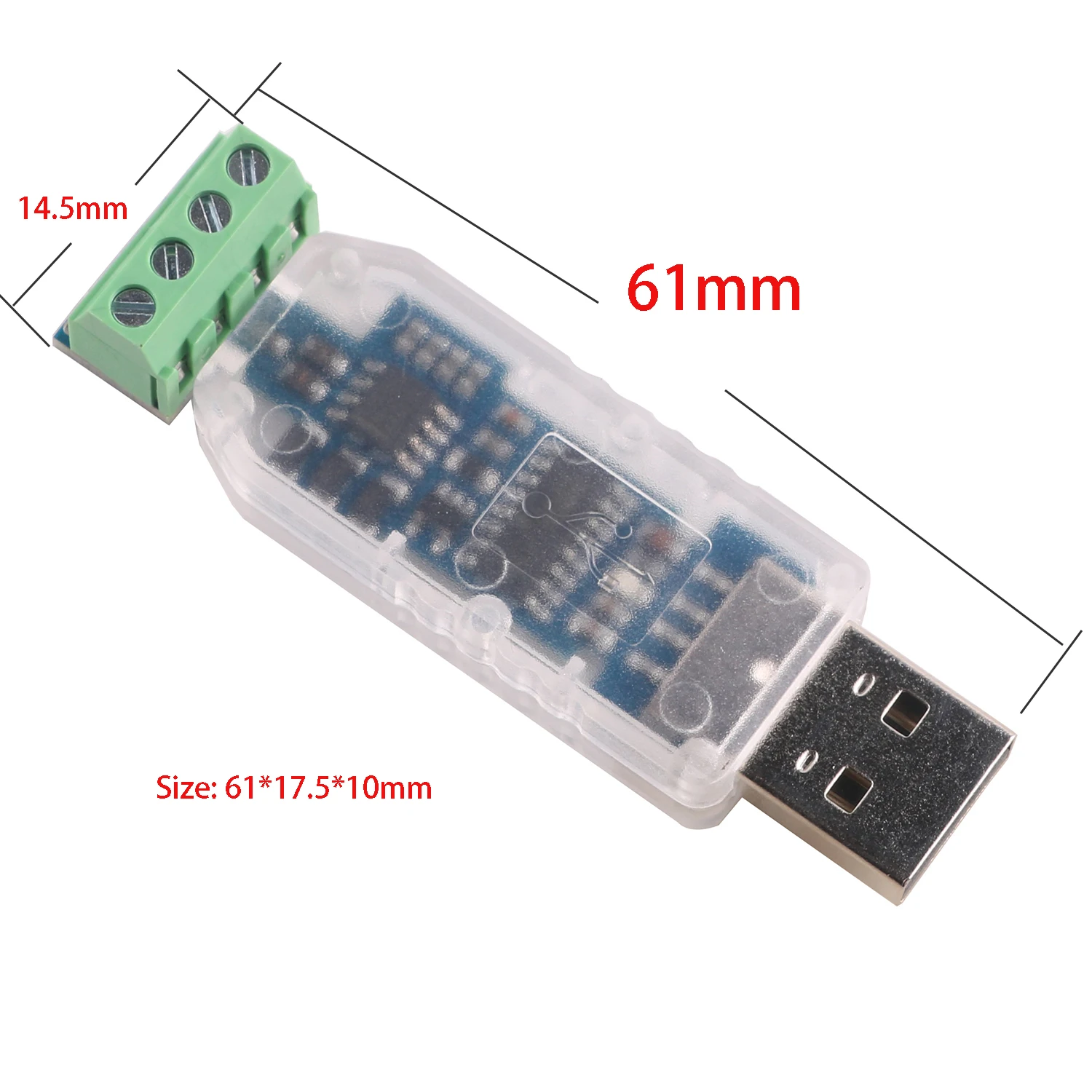 Bloque de terminales convertidor de adaptador de serie CH340 USB a 4 pines Dupont RS485 - imagen 4
