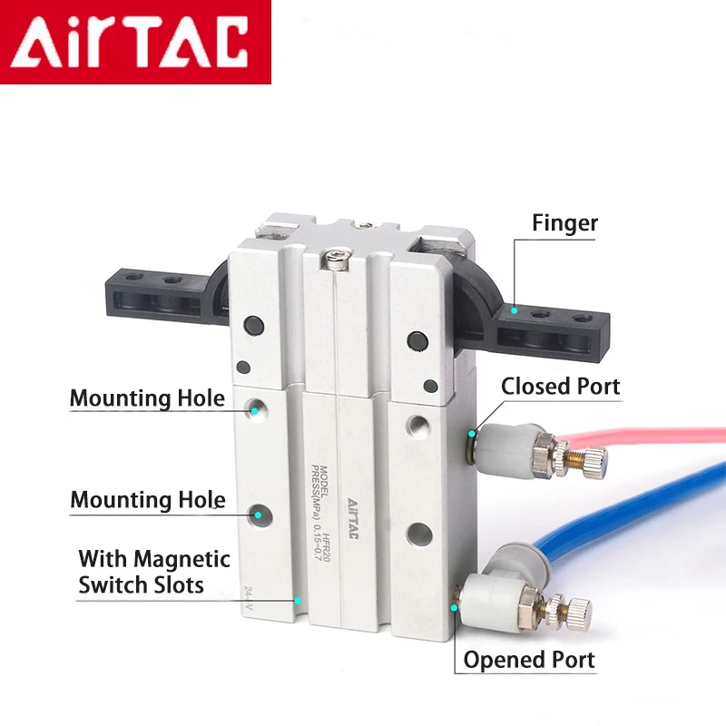 Airtac Air Gripper-HFP/HFR-10/10/20/25/32 - imagen 2