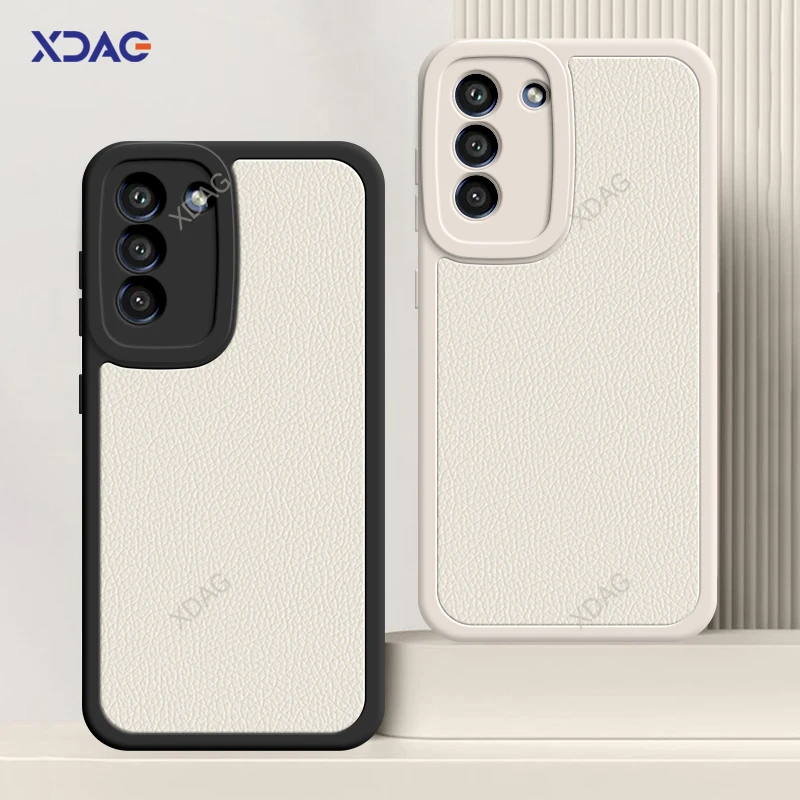 Funda de cuero suave a prueba de golpes para Samsung Galaxy S21 FE Plus S21FE S21Plus S21 + Ultra 5G, carcasa trasera Original de piel de cordero - imagen 5