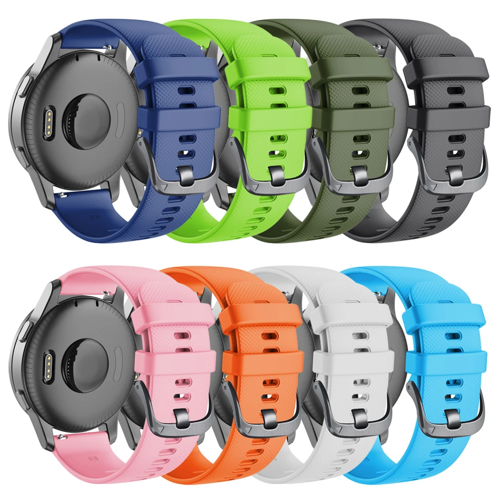 Correa de silicona para reloj Garmin Venu 2 3 Vivoactive 4, accesorios de 22mm Forerunner 965 265 255 745, pulsera - imagen 2