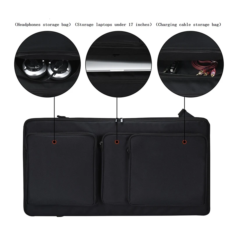 Bolsa de transporte más nueva con correa para el hombro para Pioneer DDJ-FLX6 DDJ-SX DDJ-SX2 DDJ-SX3 controlador de DJ bolsa de almacenamiento de Estuche De Viaje - imagen 5