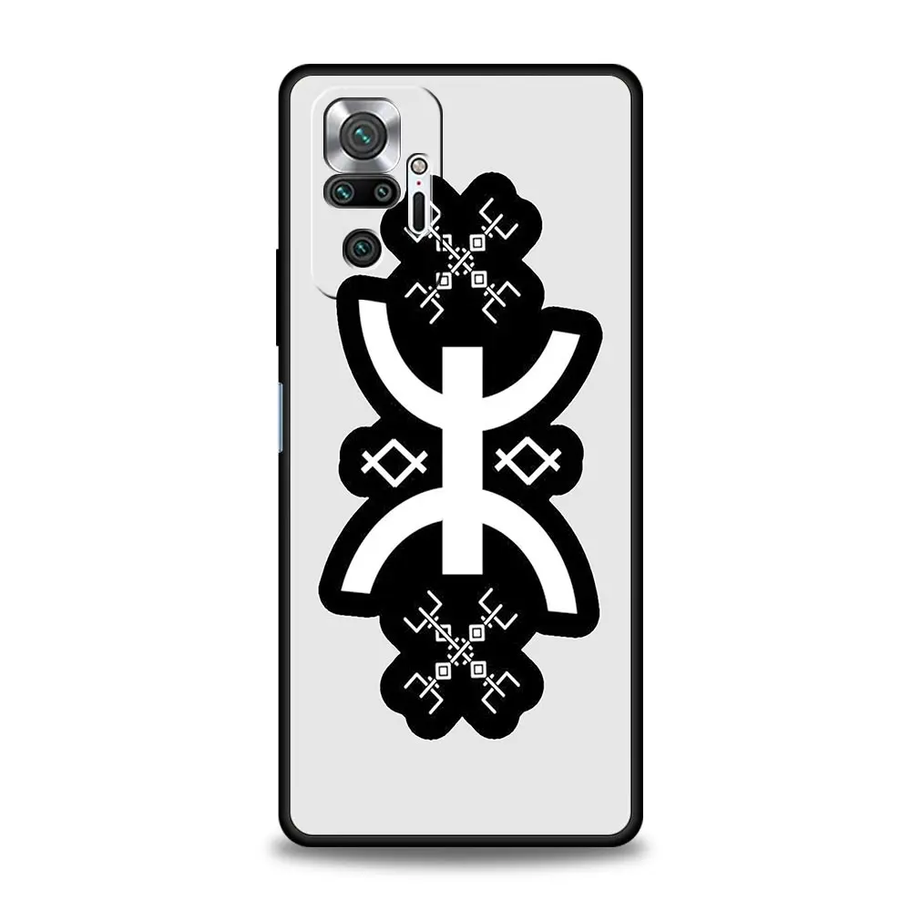 Funda de teléfono con bandera bereber amazigh para Xiaomi Redmi Note 13 12 5G 11 10 Pro Plus 4G 9S 9 8 7 9T 13C 12C 10C 9C 9A funda de silicona - imagen 5