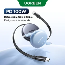 UGREEN Cable USB-C Retráctil PD – Carga rápida MacBook iPad iPhone