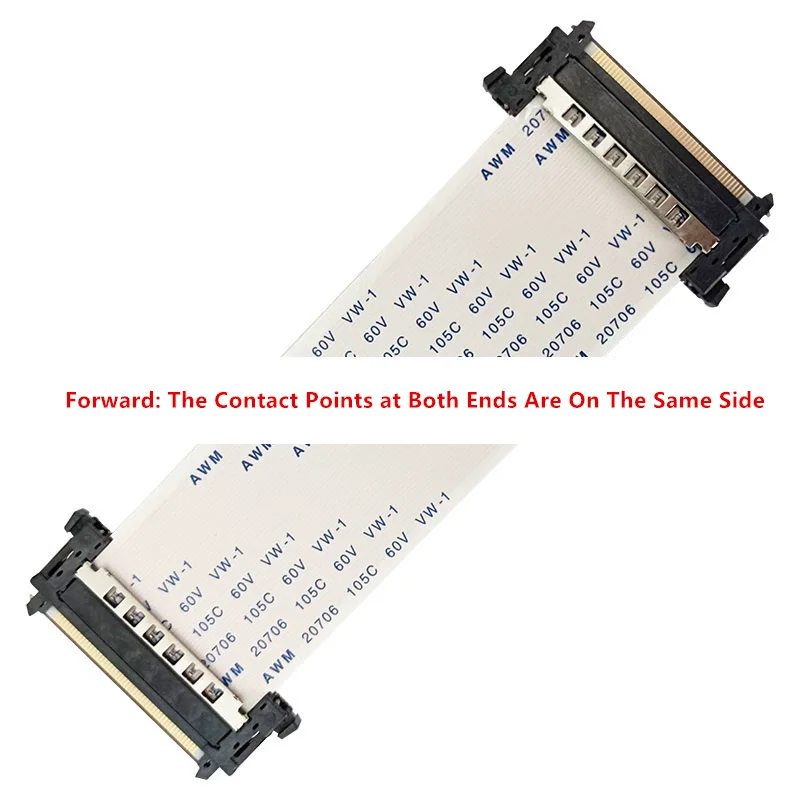 41Pin 51Pin I-PEX 4K HDTV LVDS Cable de cinta de alta calidad AWM 20706 20861 105C 60V VW-1 41P 51P adelante/atrás - imagen 3