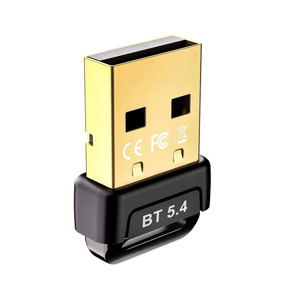 Adaptador USB Bluetooth 5,4, transmisor receptor inalámbrico BT, Dongle inalámbrico Plug & Play para PC, ratón, teclado, altavoces, auriculares - imagen 5