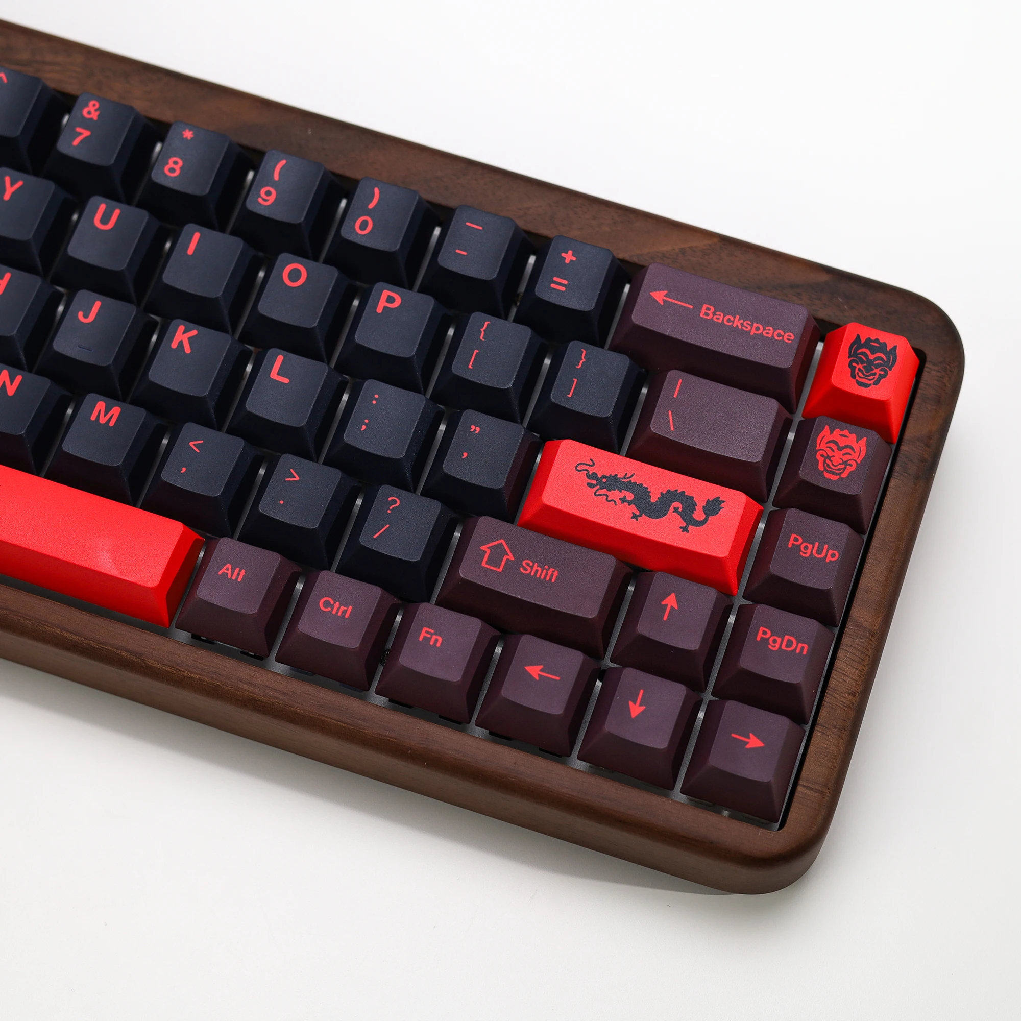 KBDiy 143 teclas/juego de teclas de teclado mecánico PBT GMK Red Dragon Keycap Cherry Profile personalizado para MX Switch 61/64/75/87/104/980