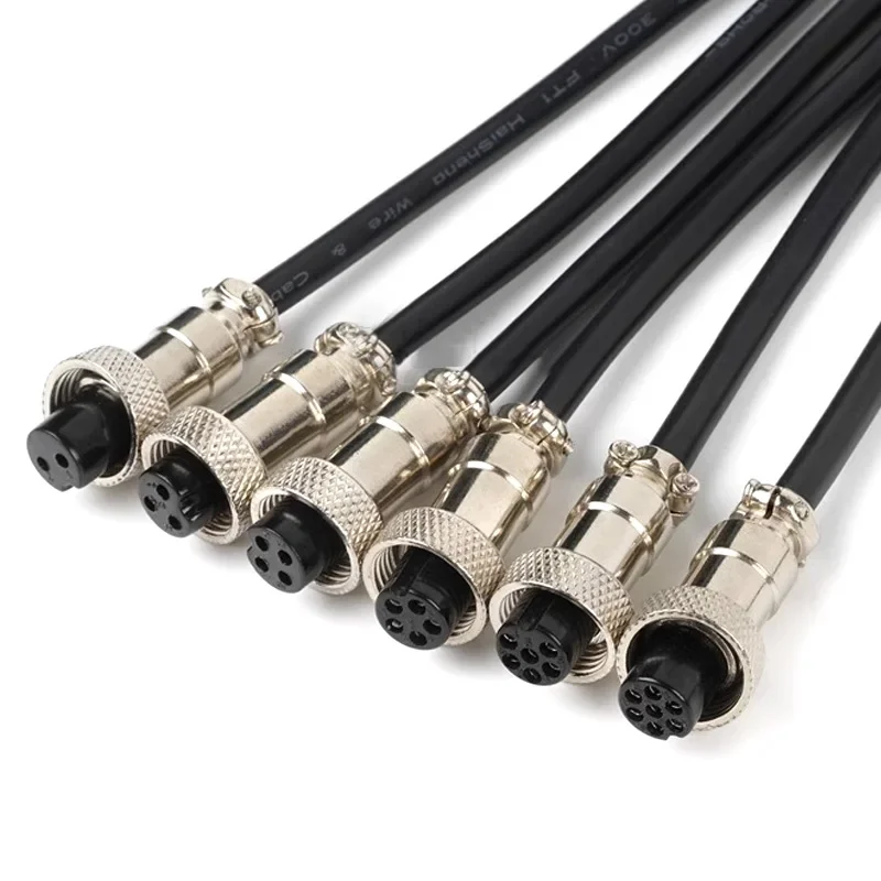 GX12 a USB enchufe de aviación 4 pines 5 pines 6 pines conector macho hembra M12 con Cable de 2m USB enchufe macho Sensor 12mm enchufe impermeable - imagen 4