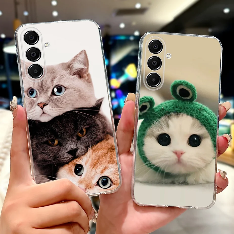 Para Samsung Galaxy A17 5G funda SM-A176B lindo gato pintado cubierta 6,7 ''funda de silicona suave para Samsung A17 A 17 GalaxyA17 5G Fundas - imagen 4