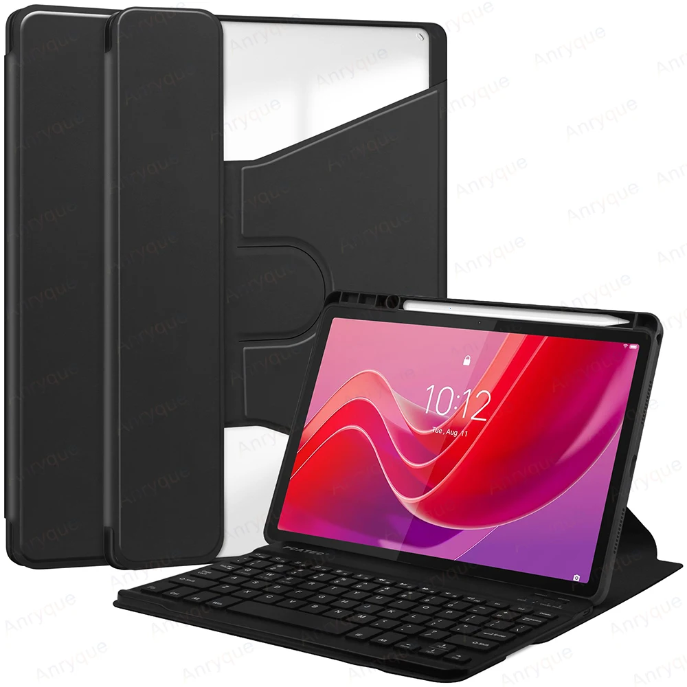 Wireless Keyboard Case for Lenovo Xiaoxin Pad 2024 11 Inch case with Bluetooth Keyboard 360 Rotaion Cover with Pencil Holder - imagen 5