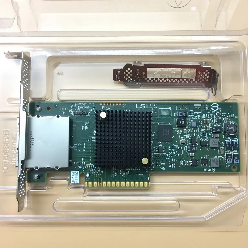 LSI SAS9207-8e Tarjeta RAID HBA externa PCIe de 8 puertos Modo TI 9207-8e SAS 6 Gb/s- - imagen 2
