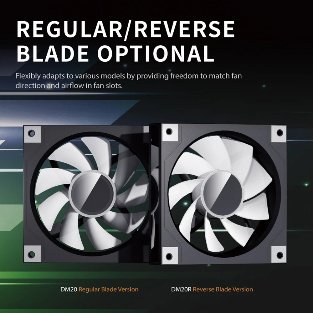 Darkflash DM20 ARGB Pc Case Fan Ventiladores 120mm Pc Infinity Spiegel Ontwerp 4PIN PWM 5V 3PIN Stille Koelventilator Aircooler - imagen 5