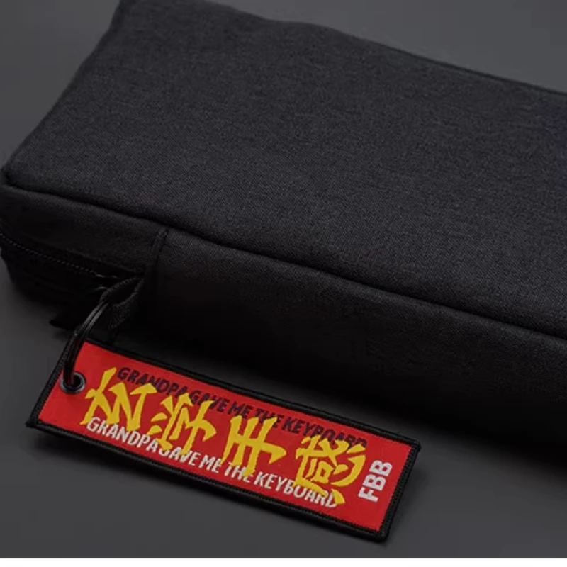 Bolsa de lona para teclado, bolsa de almacenamiento para teclado mecánico personalizada, terciopelo de cristal, diseño 65/75/80/98/100, bolsa para teclado de ratón - imagen 2