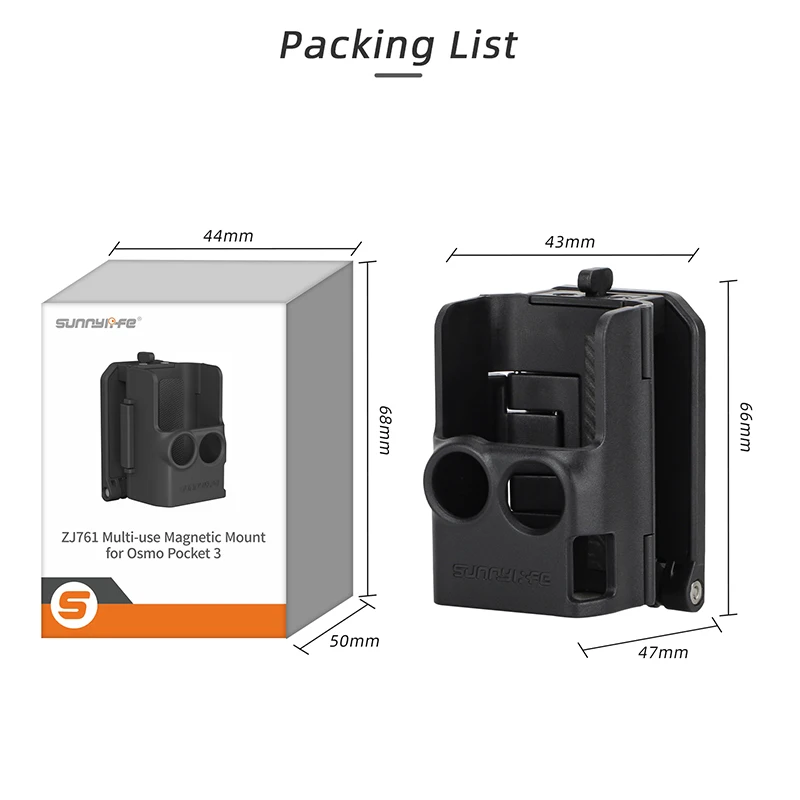 Marco adaptador para DJI Osmo Pocket 3, soporte de expansión, funda protectora magnética, accesorios fotográficos para cámara - imagen 2