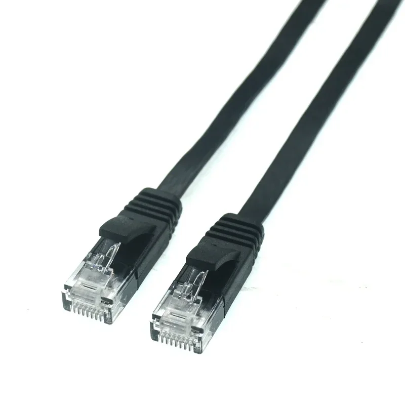 0,2 m 0,5 1m 2M 3m 5m 10m 15m 20m 30m cable CAT6 plano UTP de red Ethernet RJ45 parche LAN negro blanco - imagen 5