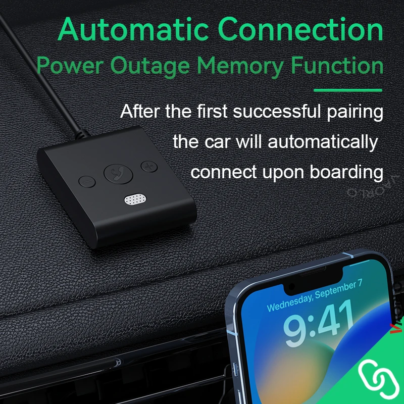 Kit Bluetooth 5,4 para coche, receptor de Audio auxiliar, adaptador de Audio inalámbrico estéreo con disco U USB de 3,5 MM con micrófono, llamada con manos libres, navegación y música - imagen 5