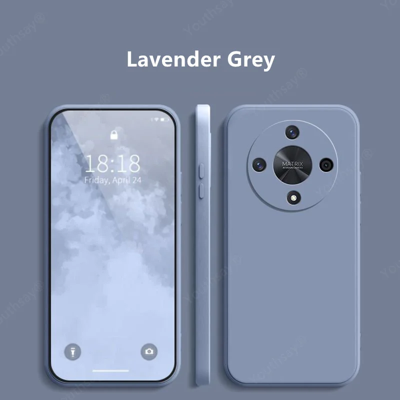 Para Honor Magic 6 Lite Funda de silicona líquida Honor Magic 6 Lite Funda Coque suave parachoques de teléfono Honor Magic 6 Lite - imagen 3