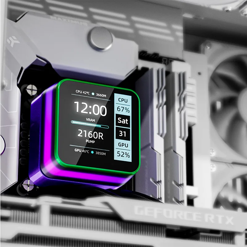 UPSIREN Neptune Vision 360 360MM refrigeración por agua todo en uno pantalla Digital LCD de 2,8 pulgadas compatible con LGA1851/1700/115X AMD AM5/AM4 - imagen 2