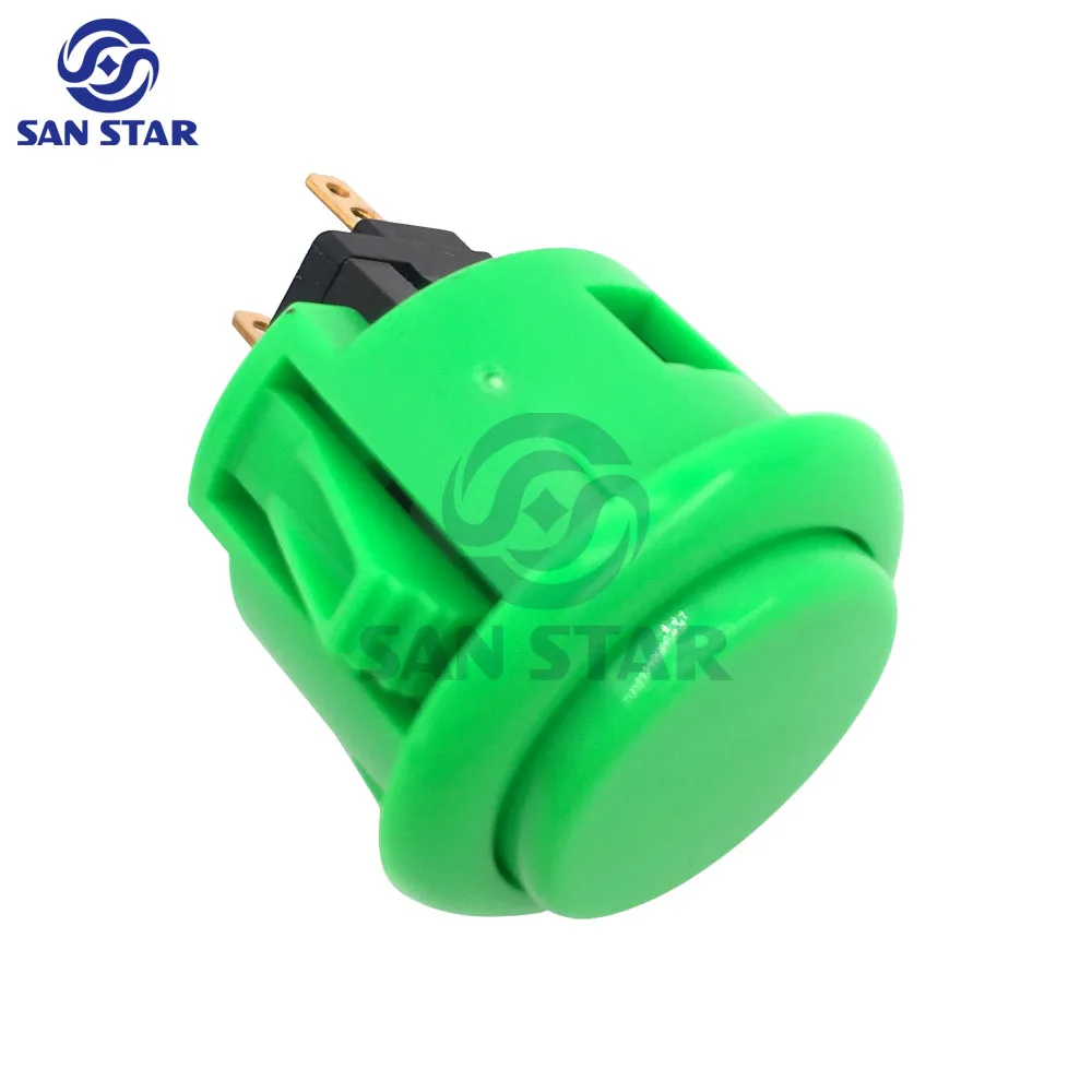 SANWA-Caja Arcade de 10 piezas, botón pulsador de 24MM, interruptor de inicio de cero retardo, máquina de juego Original oficial, Joystick, consola DIY - imagen 4