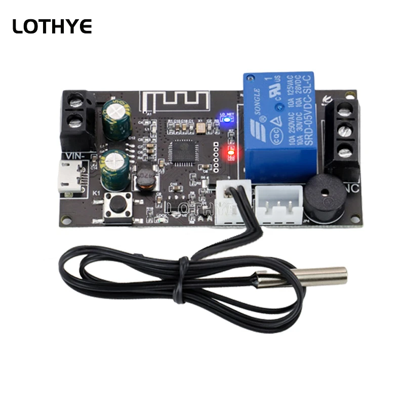 Termostato WIFI remoto, módulo controlador de temperatura de alta precisión, aplicación de refrigeración y calefacción, XY-WFT1 de recolección de temperatura - imagen 5