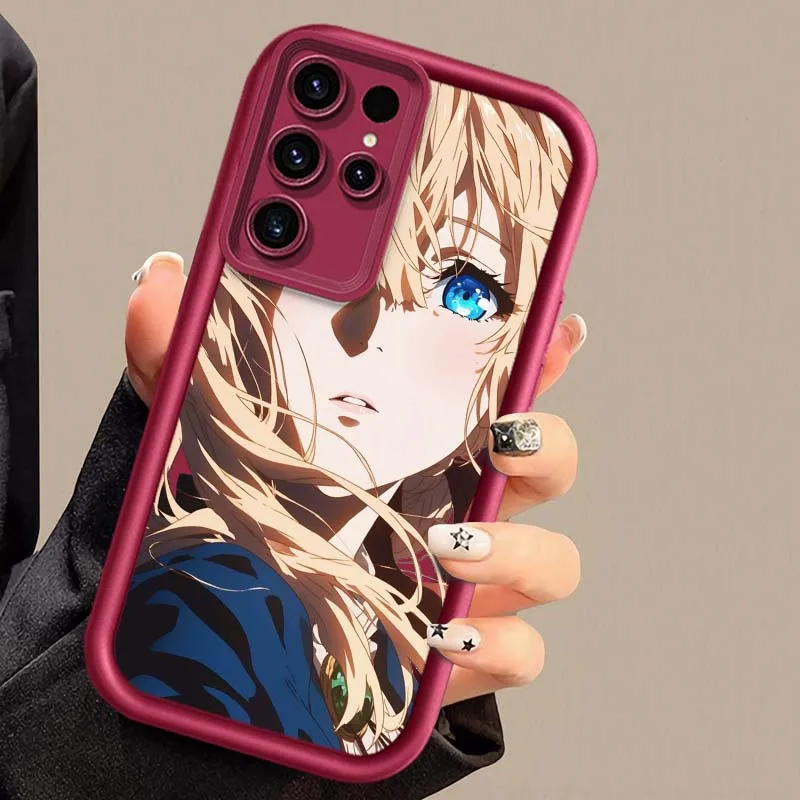 Violet Evergarden para Samsung Galaxy S25 S24 S23 S22 S21 S20 Ultra Plus FE 5G Eye Ladder funda de teléfono - imagen 5