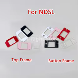 1 Uds. Para NDSL, botón superior, marco de pantalla LCD inferior, carcasa frontal y trasera, carcasa de plástico para consola DS Lite