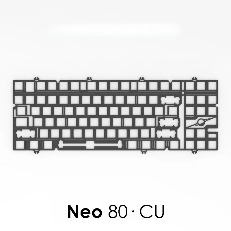 Placa de posicionamiento Neo80CU, placa de posicionamiento de aluminio PP PEI personalizada para PC, accesorios de teclado mecánico para juegos y oficina - imagen 5
