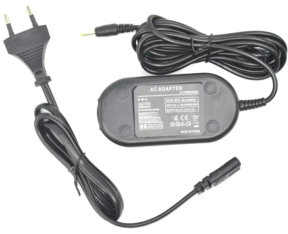 CA-PS800 ACK-800 CA-PS200 ACK800 AC adaptador de corriente CA 3,15 V 1.5A para cámara Canon A2000IS A710IS A1100IS A400 A310 A550 A520 - imagen 2