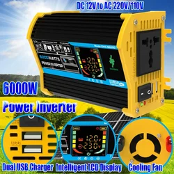 Transformador de corriente 3000W inversor de tensión convertidor DC a AC ondulada