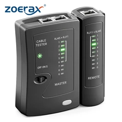 ZoeRax Probador de Cable Ethernet RJ45, RJ11 y RJ12