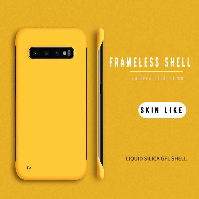 Funda de teléfono mate delgada de diseñador para Samsung S10 Plus, fundas clásicas con parachoques - imagen 2