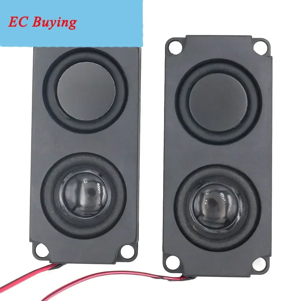 1 par de altavoces portátiles de Audio 45100 10045 LED TV altavoz 8 Ohm 5W doble diafragma bajo ordenador altavoz DIY para cine en casa - imagen 5