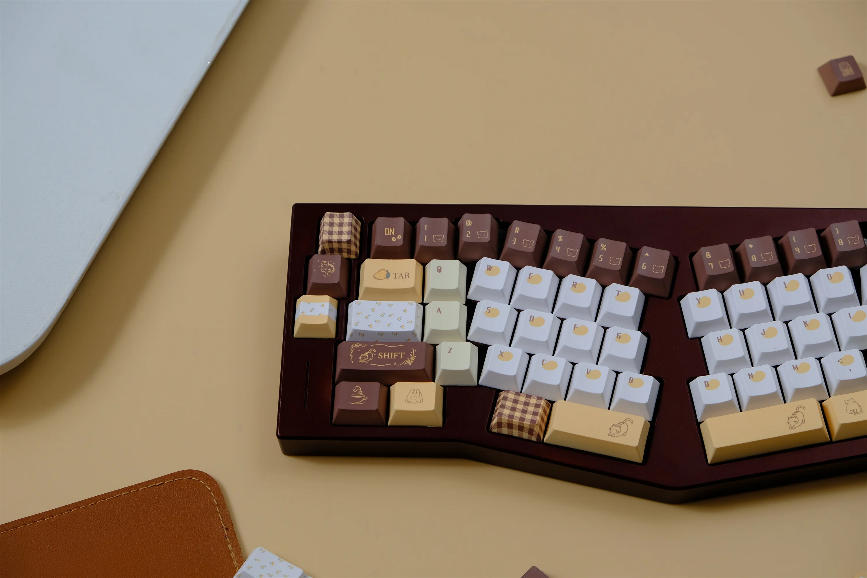 Teclas Mango Latte, 144 teclas, Material PBT, perfil de cereza, DYE-SUB, Wooting personalizado para teclado mecánico CHERRY MX Switch - imagen 3