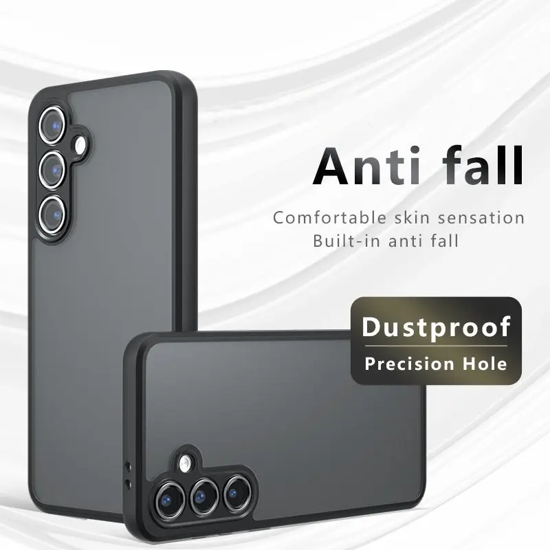 Funda esmerilada para Samsung Galaxy S24 Plus S24 Ultra, carcasa trasera transparente mate para PC - imagen 2