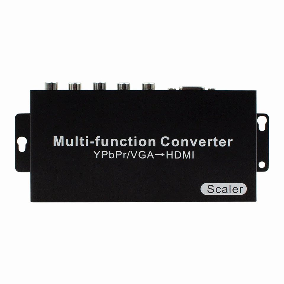 Convertidor Compatible con VGA YPbPr R/L a HDMI, componente 1080P, convertidor escalador multifunción con adaptador de Audio y vídeo de 3,5mm - imagen 2