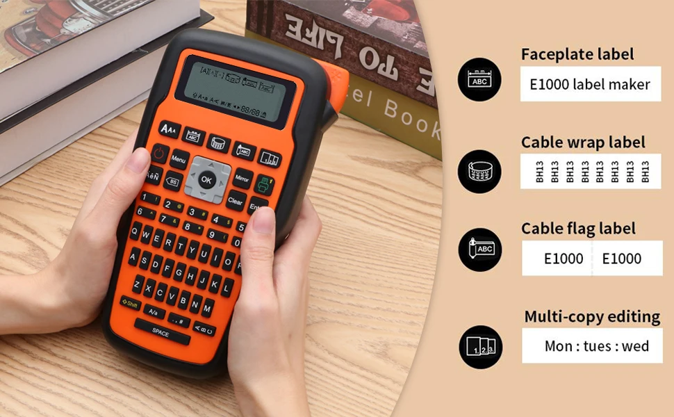 label maker machine with tape