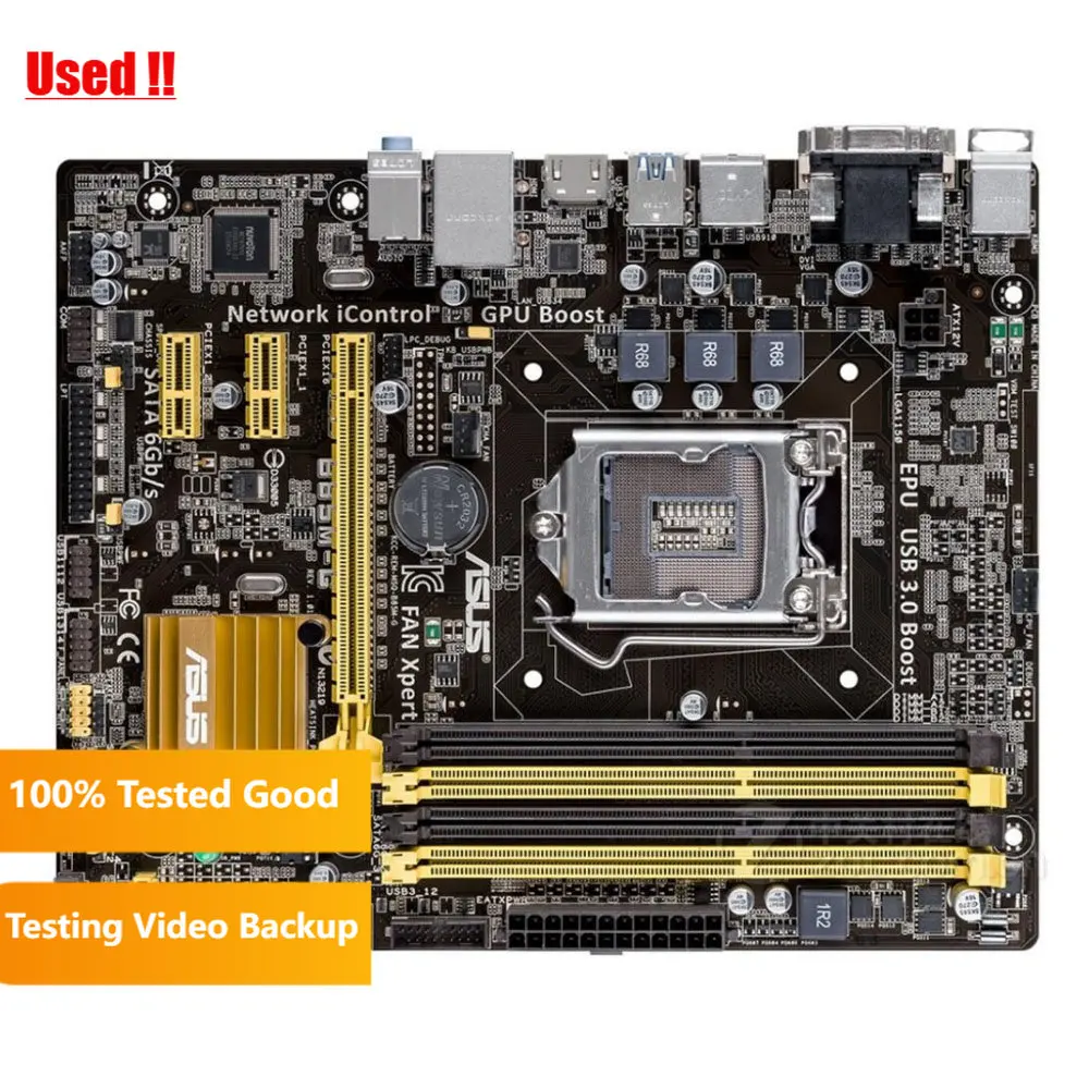 Asus B85M-G Placa base original B85 Socket LGA 1150 i3 i5 i7 E3 DDR3 HDMI DVI Micro-ATX - imagen 2