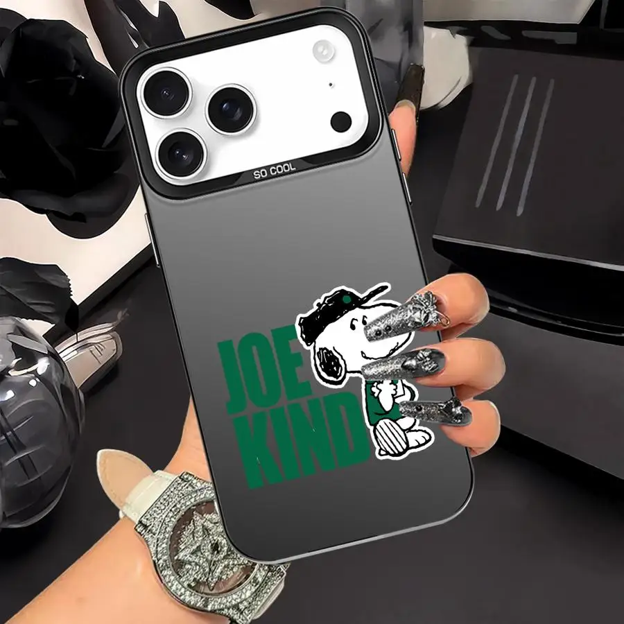 Funda trasera de teléfono para iPhone 13 11 15 Plus 12 XS 14 16 17 Pro Max 16e XR 17Air Cute Cartoon S-S-noopyS - imagen 2