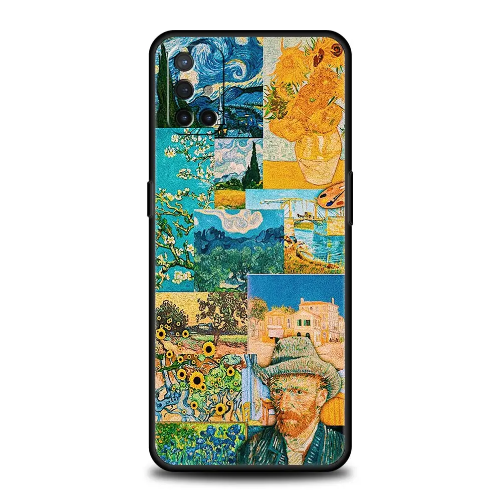 Funda de teléfono para OnePlus 12 11 10 9 Pro 9T 12R 10R 9R 9RT 10T 8T 7T Nord 2T CE 2 5G N200 N10 cubierta cielo estrellado van gogh art - imagen 4